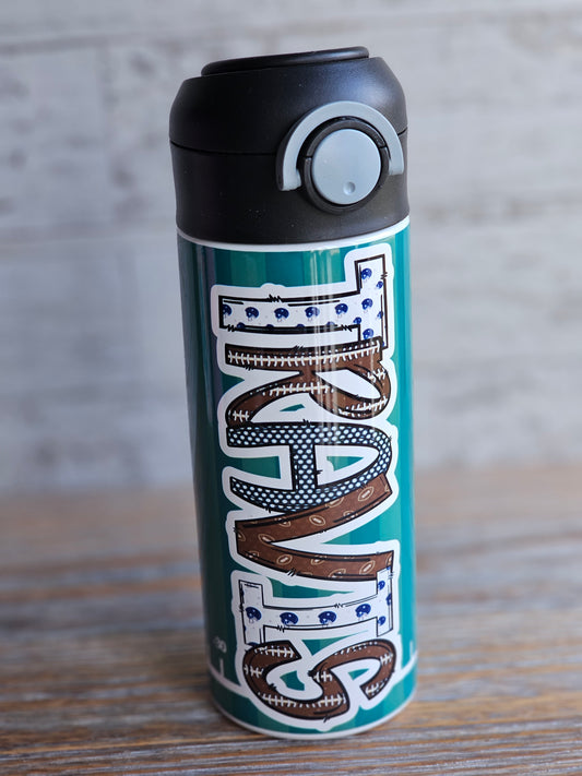 Football - TRAVIS - Personalized Water Bottle - READY TO SHIP