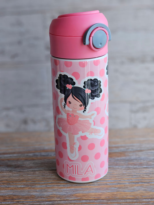 Ballerina - MILA - Personalized Water Bottle - READY TO SHIP