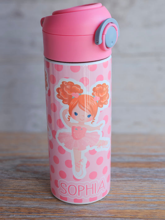 Ballerina - SOPHIA - Personalized Water Bottle - READY TO SHIP