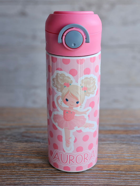 Ballerina - AURORA - Personalized Water Bottle - READY TO SHIP