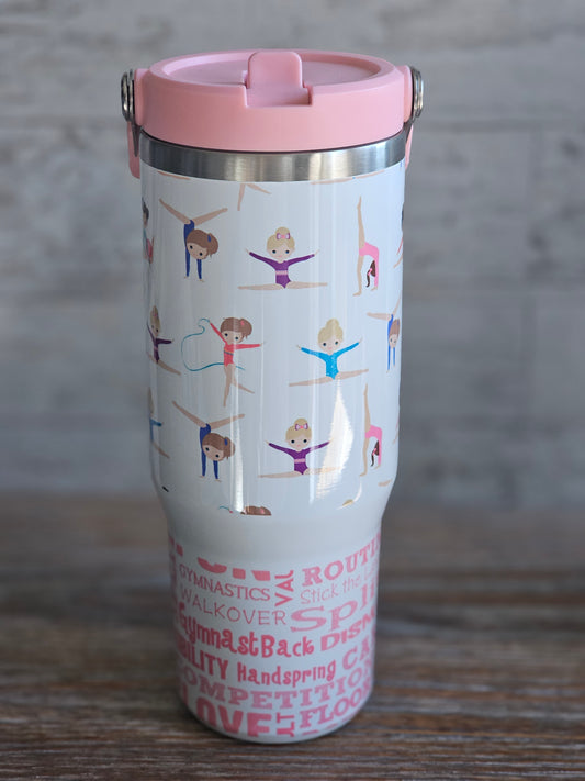 30 oz Water Bottle - Gymnastics - READY TO SHIP