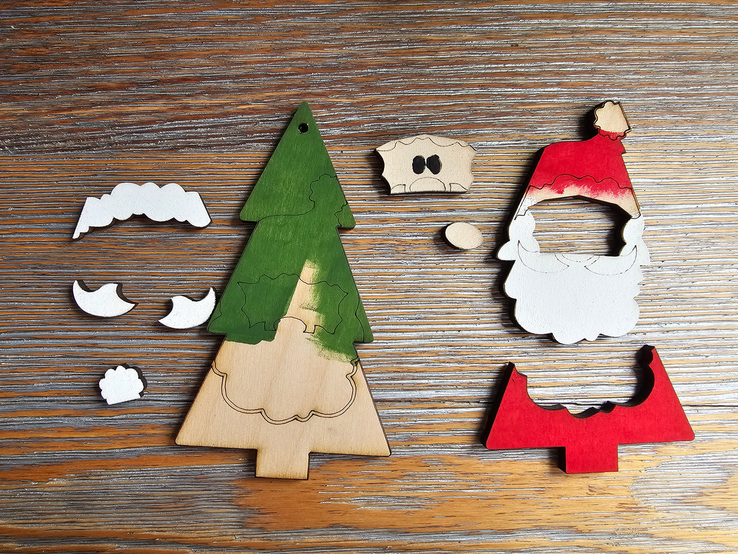 DIY Ornament Kit - Santa Christmas Tree Ornament