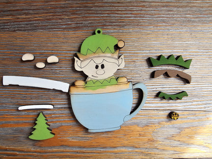 DIY Ornament Kit - Elf Mug Ornament