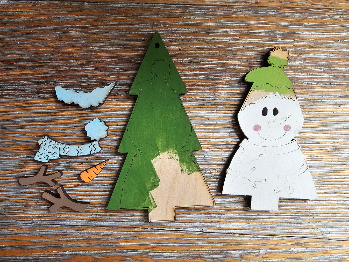 DIY Ornament Kit - Snowman Christmas Tree Ornament