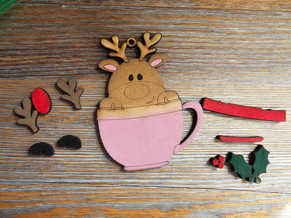 DIY Ornament Kit - Reindeer Mug Ornament