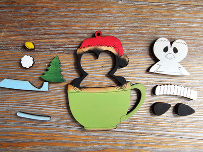 DIY Ornament Kit - Penguin Mug Ornament