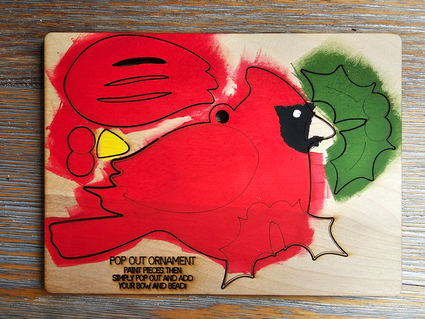 DIY Ornament Kit - Cardinal Ornament