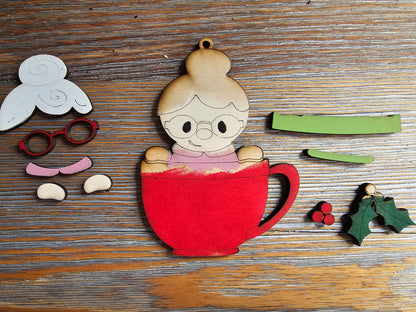 DIY Ornament Kit - Mrs. Claus Mug Ornament