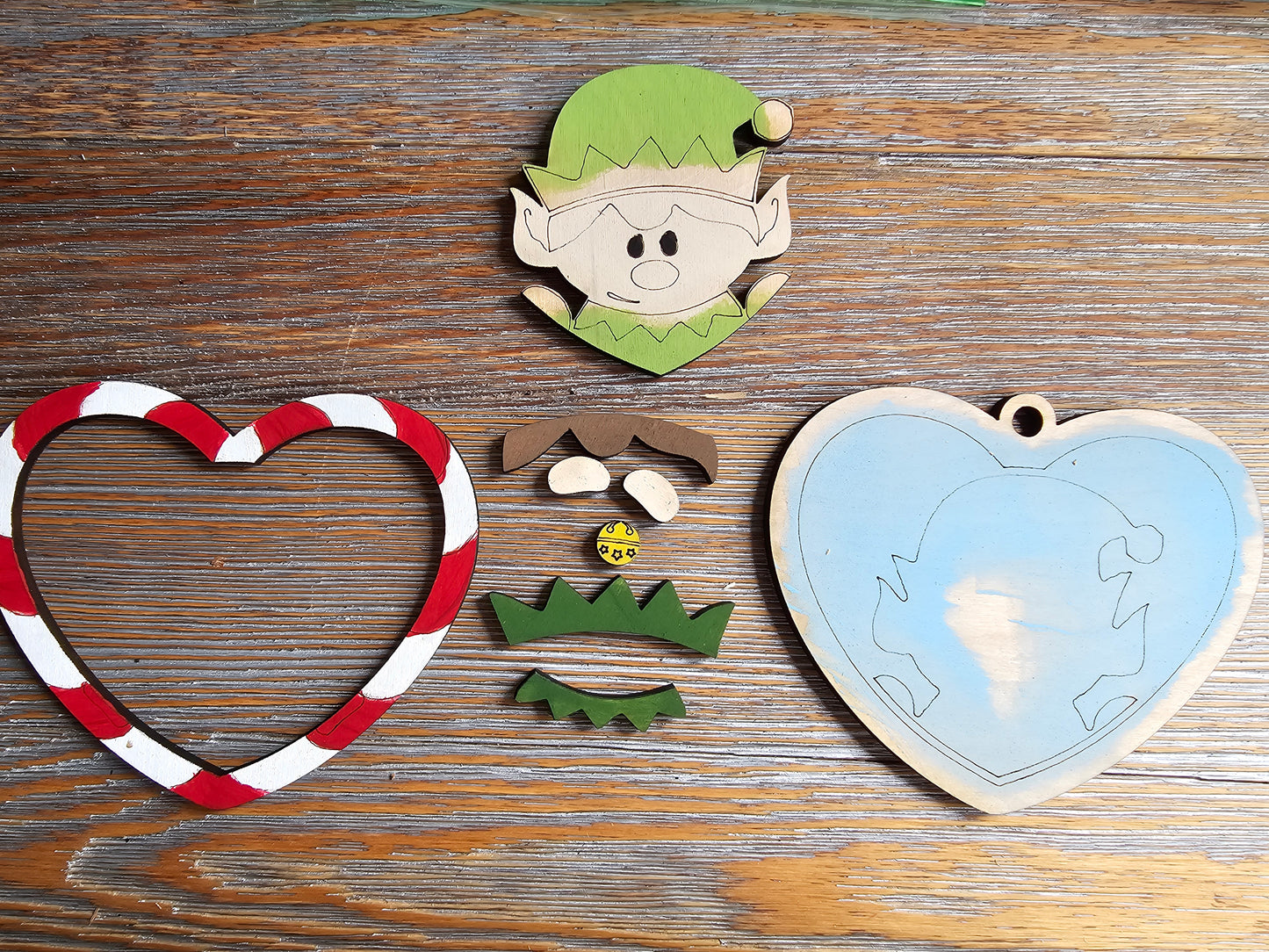 DIY Ornament Kit - Elf Heart Ornament