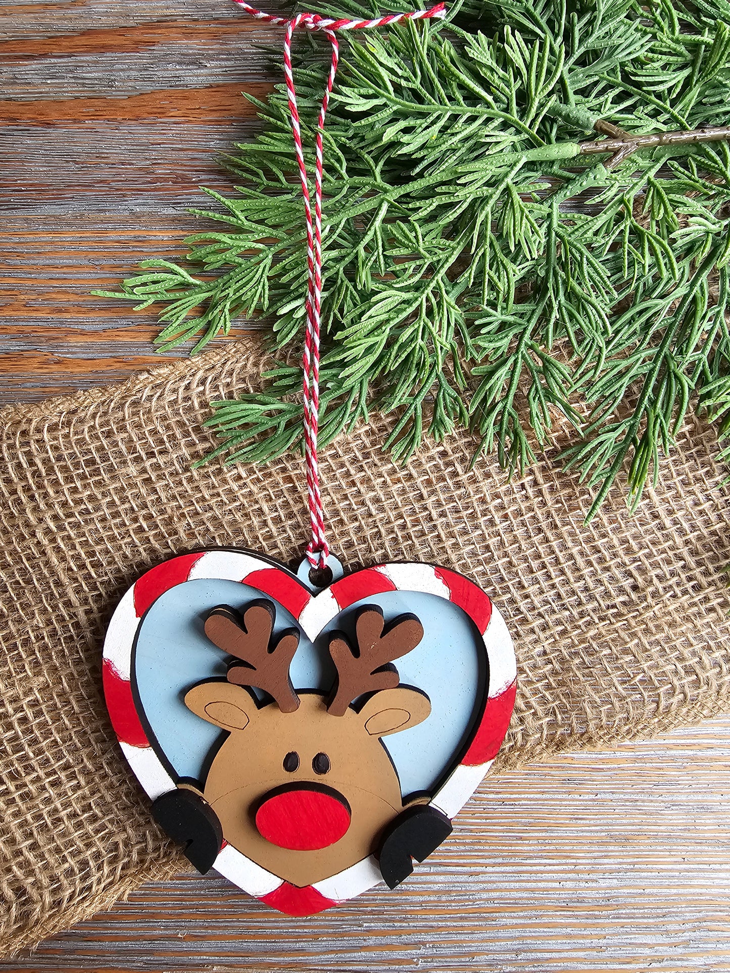 DIY Ornament Kit - Reindeer Heart Ornament