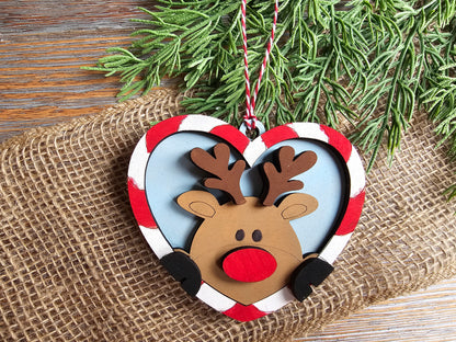 DIY Ornament Kit - Reindeer Heart Ornament
