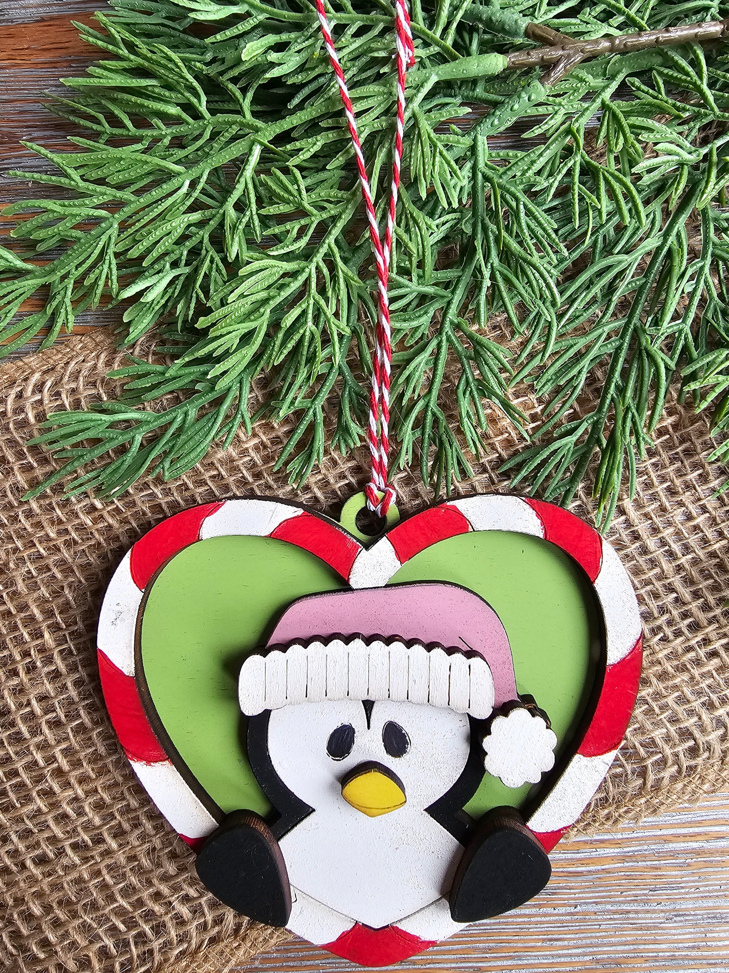 DIY Ornament Kit - Penguin Heart Ornament