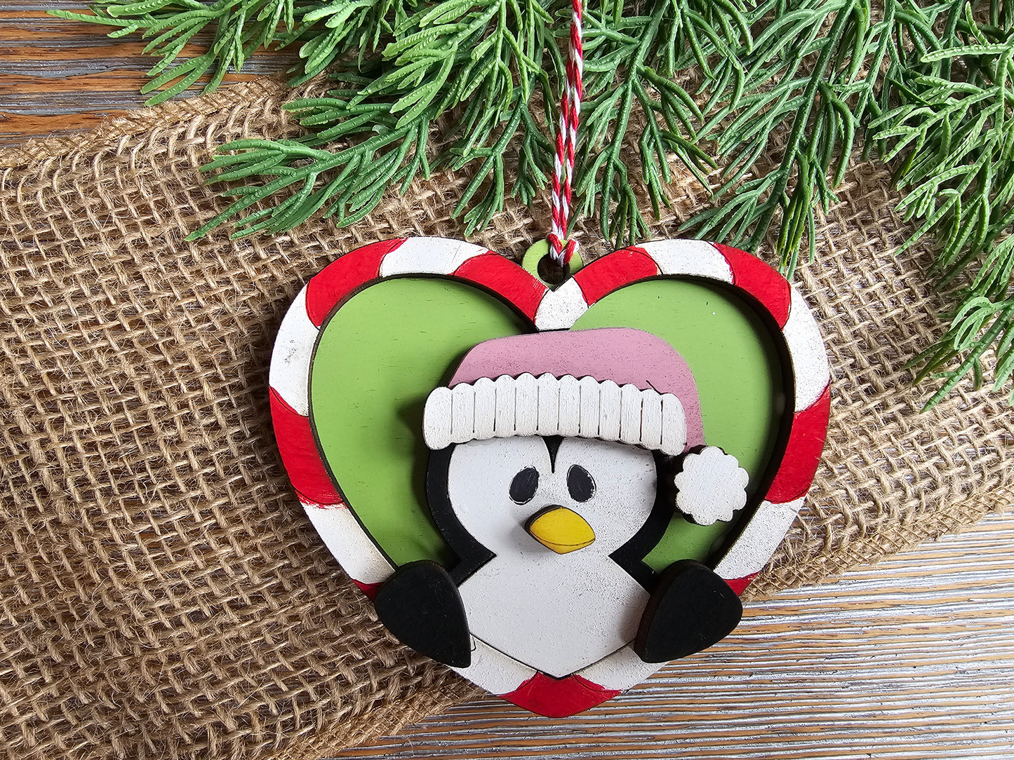DIY Ornament Kit - Penguin Heart Ornament