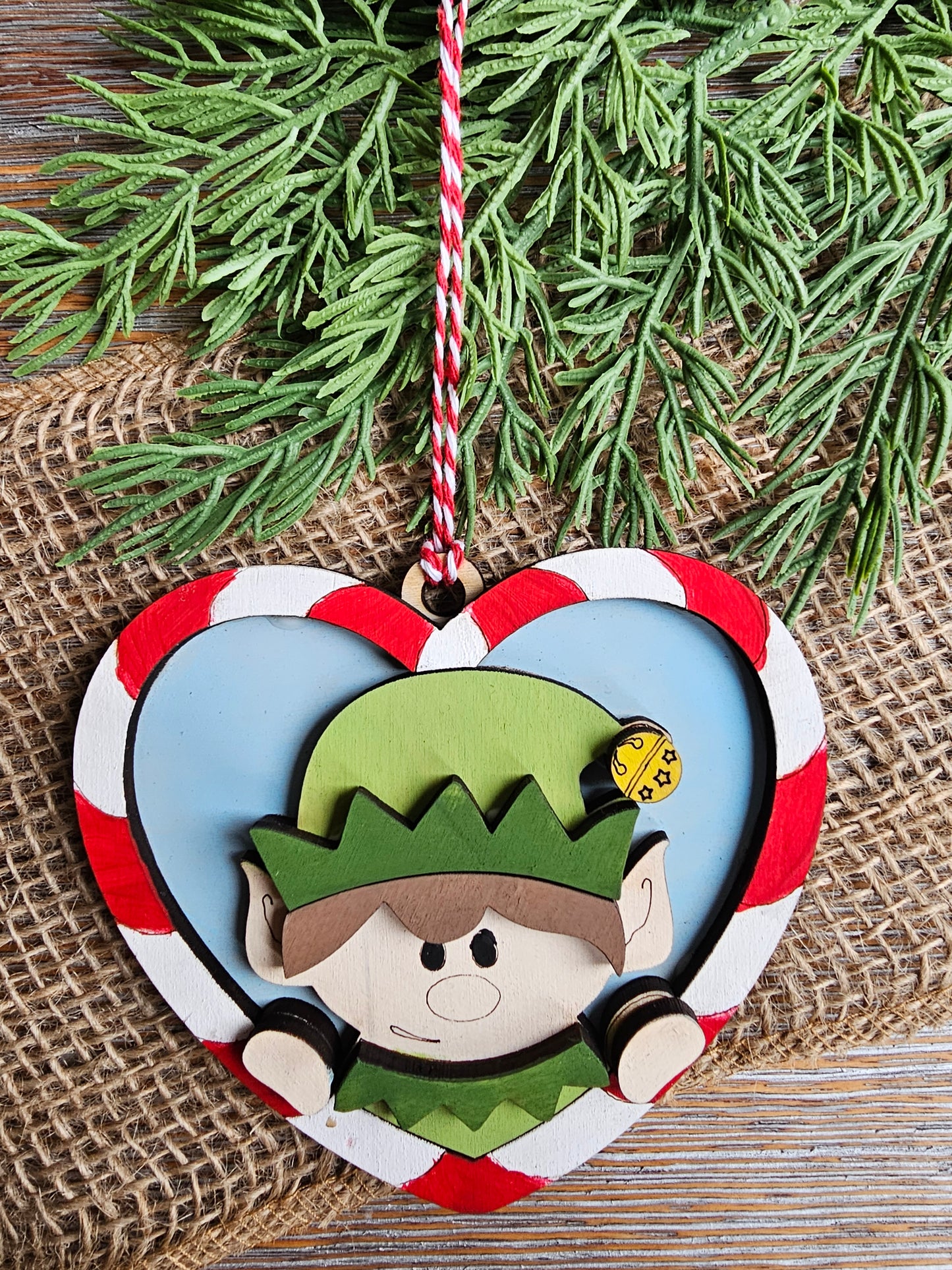 DIY Ornament Kit - Elf Heart Ornament