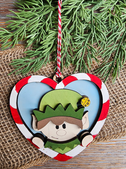 DIY Ornament Kit - Elf Heart Ornament