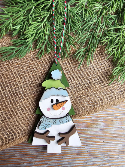 DIY Ornament Kit - Snowman Christmas Tree Ornament