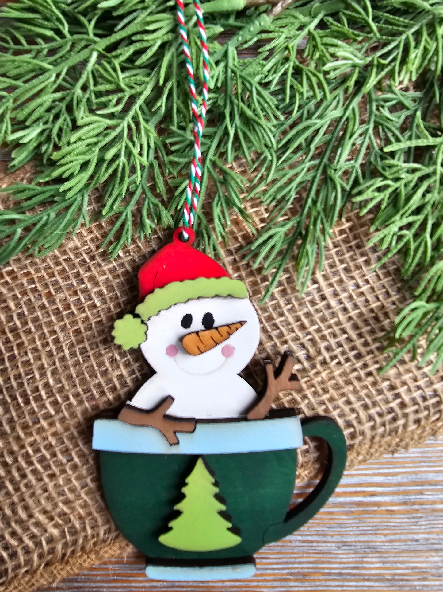 DIY Ornament Kit - Snowman Mug Ornament
