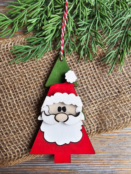 DIY Ornament Kit - Santa Christmas Tree Ornament