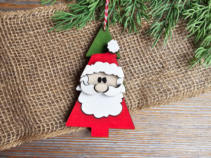 DIY Ornament Kit - Santa Christmas Tree Ornament