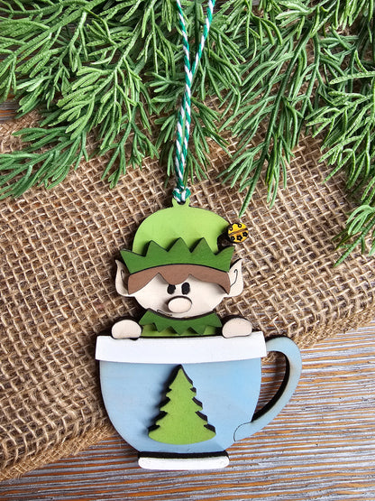 DIY Ornament Kit - Elf Mug Ornament