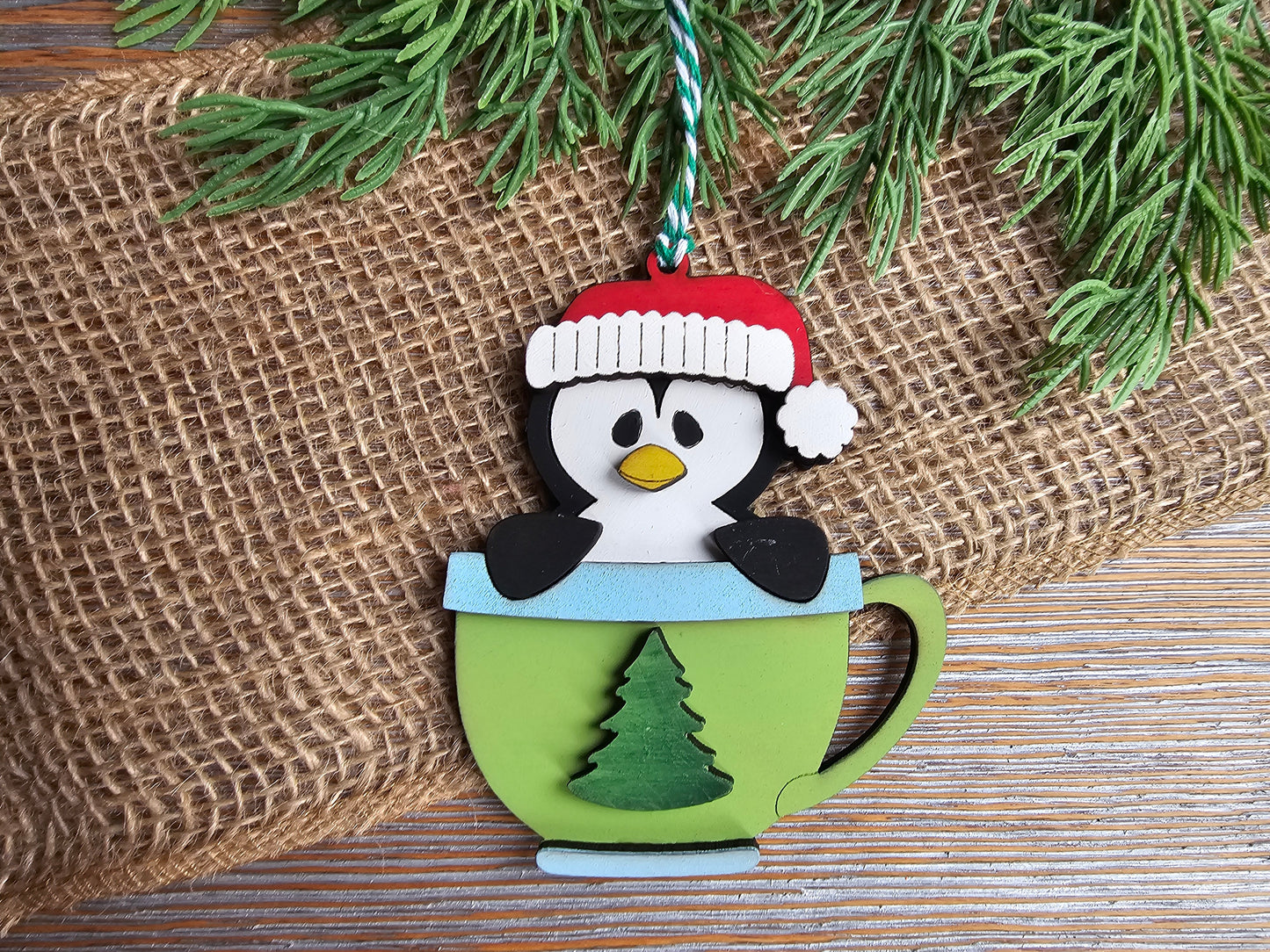 DIY Ornament Kit - Penguin Mug Ornament