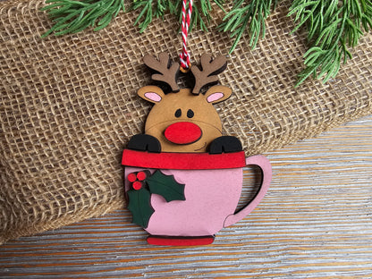 DIY Ornament Kit - Reindeer Mug Ornament