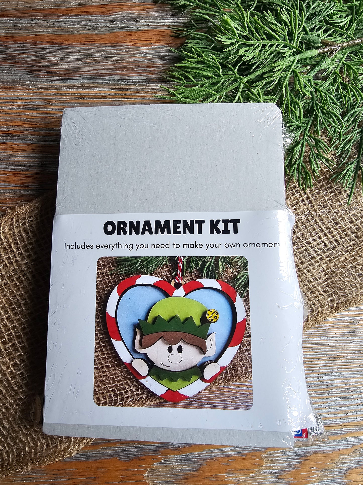 DIY Ornament Kit - Elf Heart Ornament