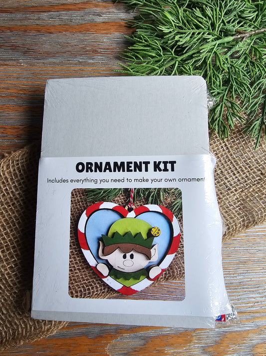 DIY Ornament Kit - Elf Heart Ornament