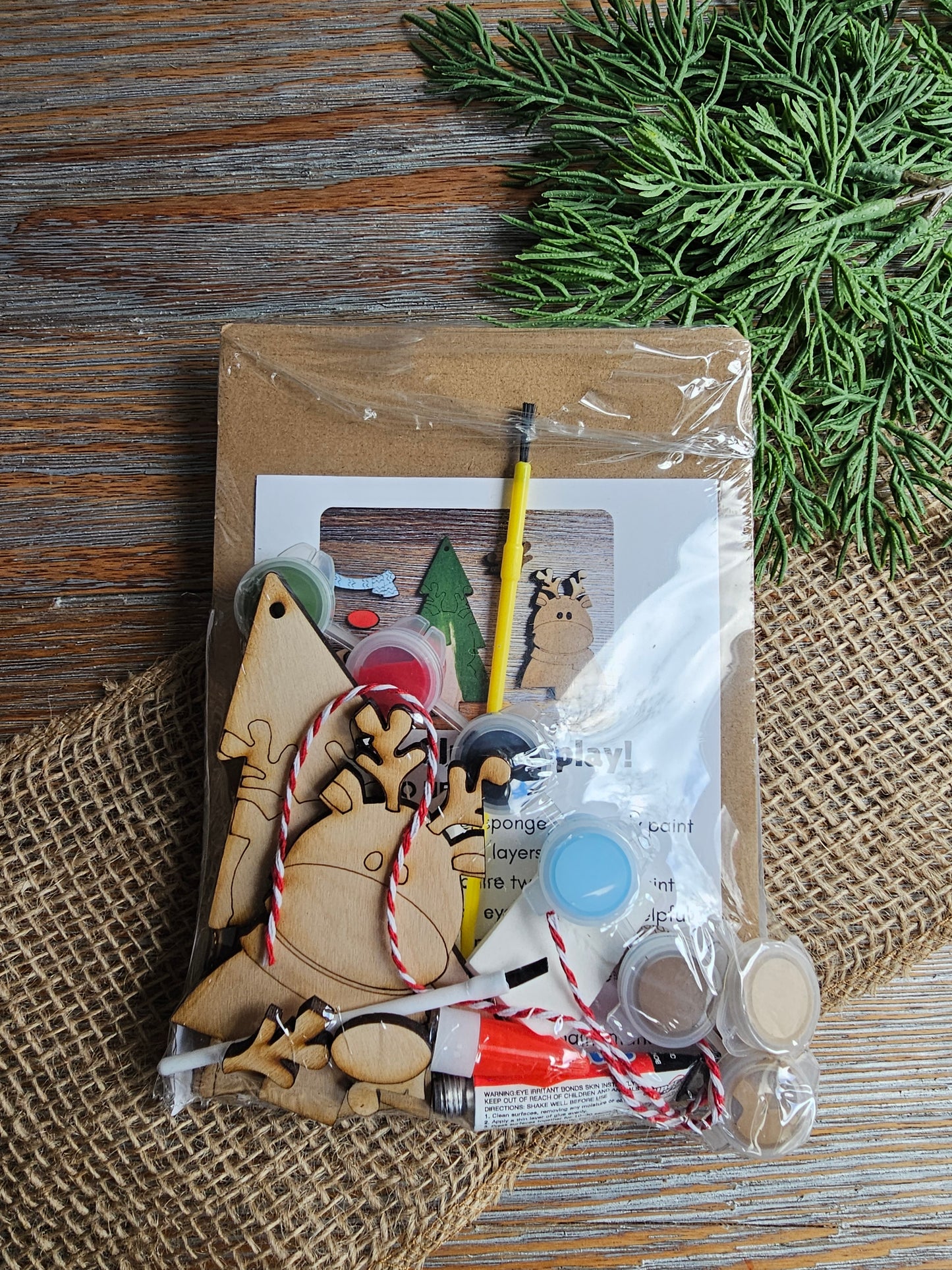 DIY Ornament Kit - Reindeer Christmas Tree Ornament