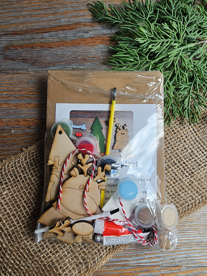 DIY Ornament Kit - Reindeer Christmas Tree Ornament