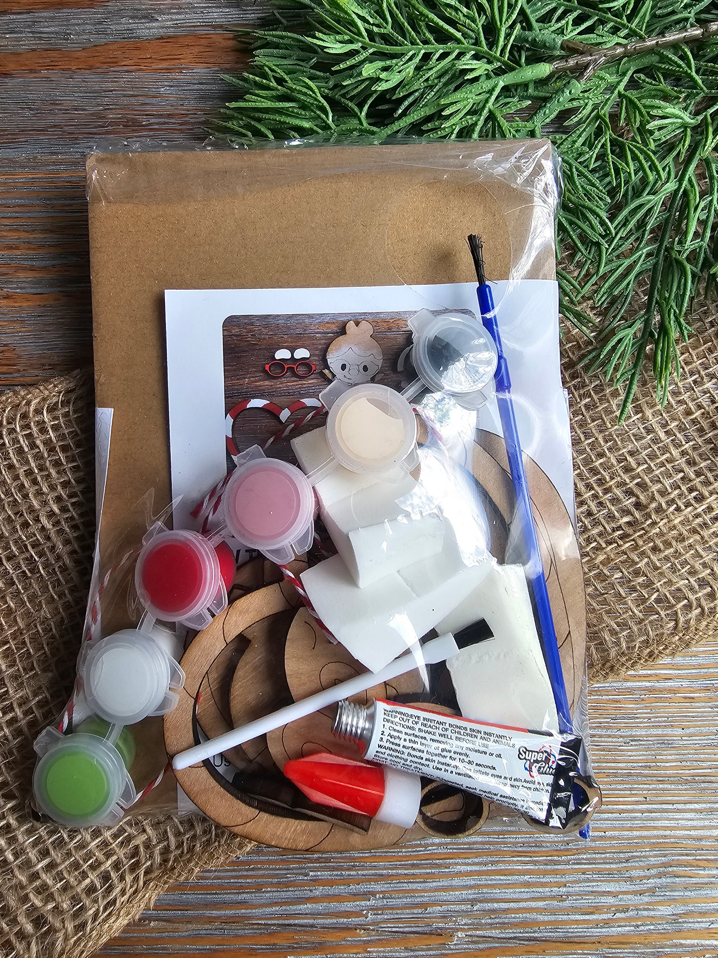 DIY Ornament Kit - Mrs. Claus Heart Ornament