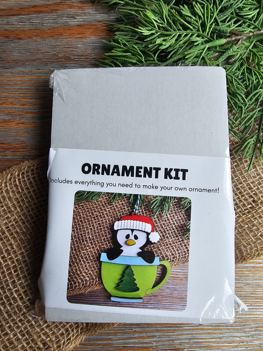 DIY Ornament Kit - Penguin Mug Ornament