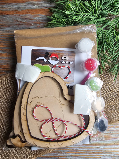 DIY Ornament Kit - Santa Heart Ornament