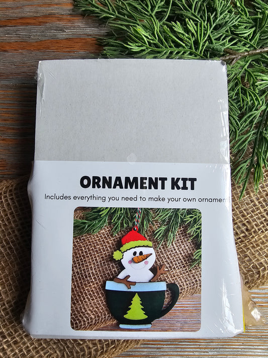 DIY Ornament Kit - Snowman Mug Ornament