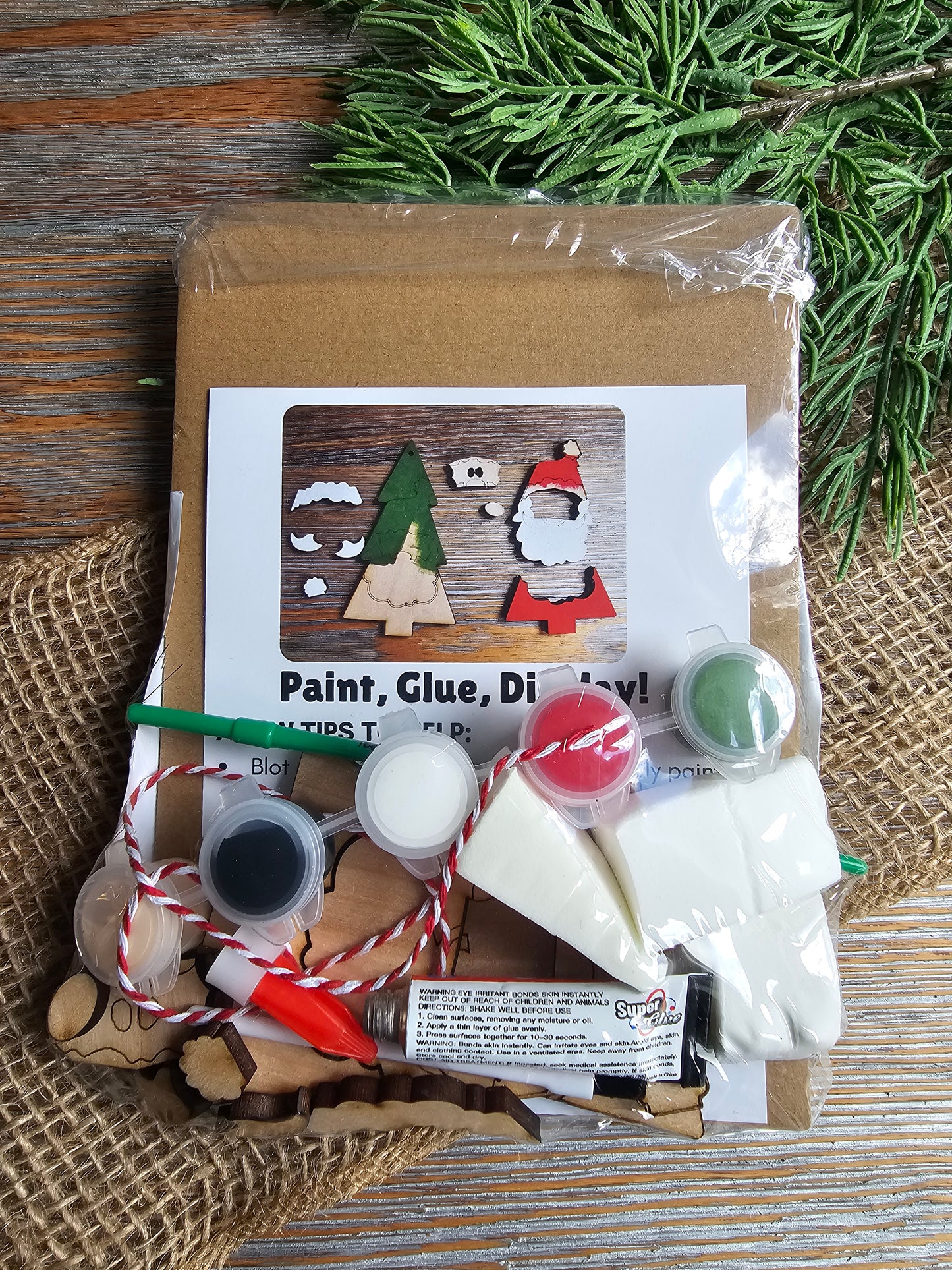 DIY Ornament Kit - Santa Christmas Tree Ornament