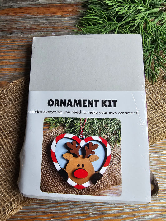 DIY Ornament Kit - Reindeer Heart Ornament