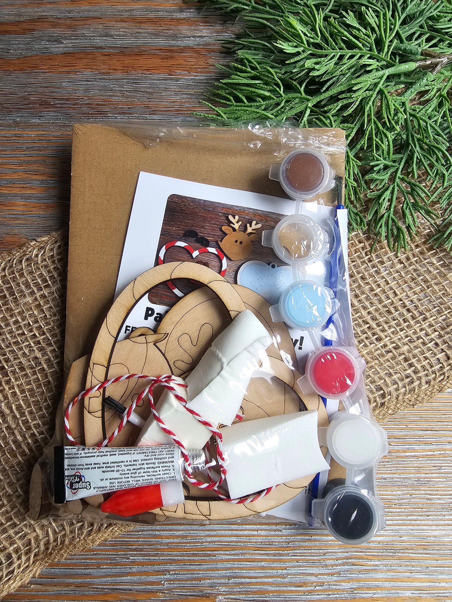 DIY Ornament Kit - Reindeer Heart Ornament