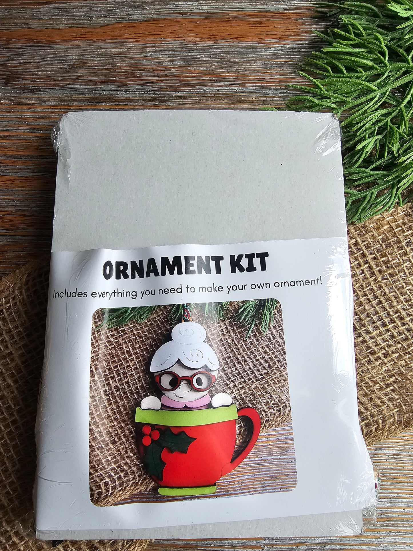 DIY Ornament Kit - Mrs. Claus Mug Ornament