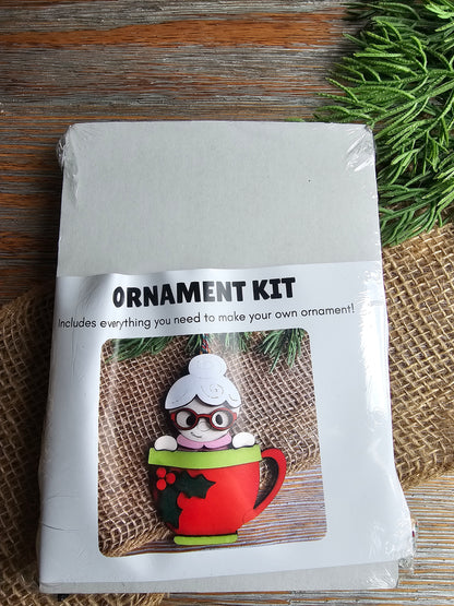DIY Ornament Kit - Mrs. Claus Mug Ornament