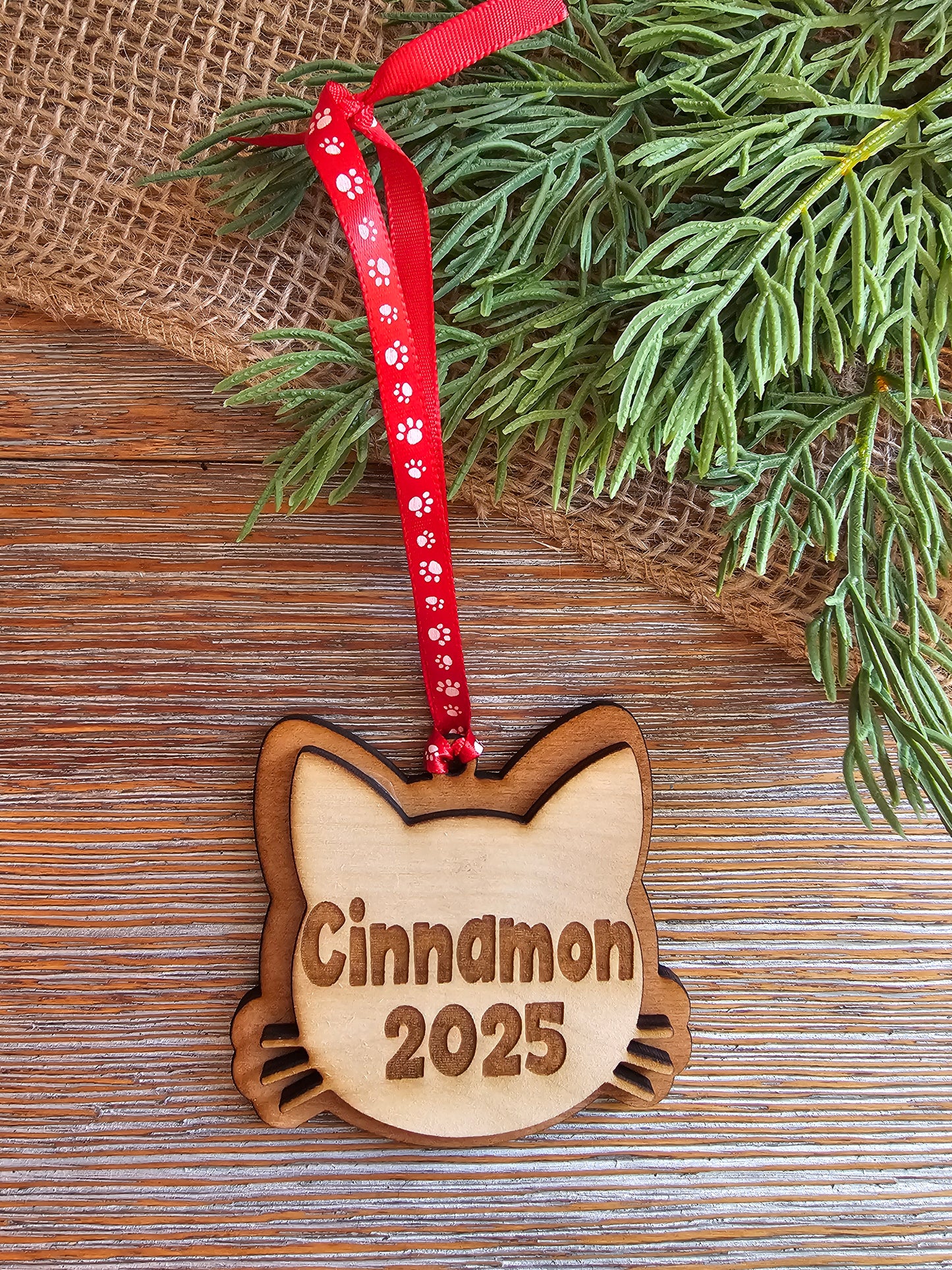 Personalized Cat Ornament