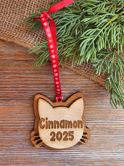 Personalized Cat Ornament