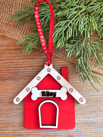 Personalized Dog House Ornament
