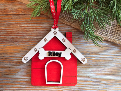 Personalized Dog House Ornament
