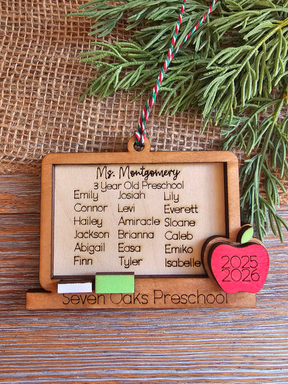 Personalized Classroom Teacher Gift – Ornament or Magnet