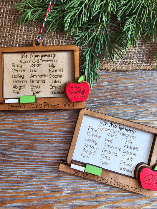 Personalized Classroom Teacher Gift – Ornament or Magnet