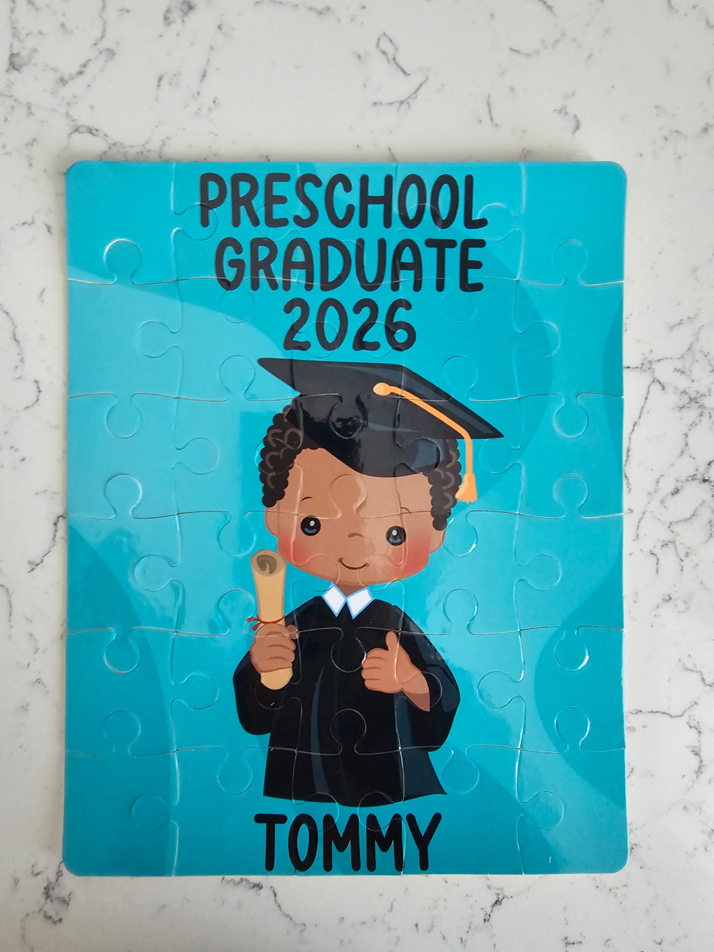 Preschool Graduation Boy Personalized Puzzle