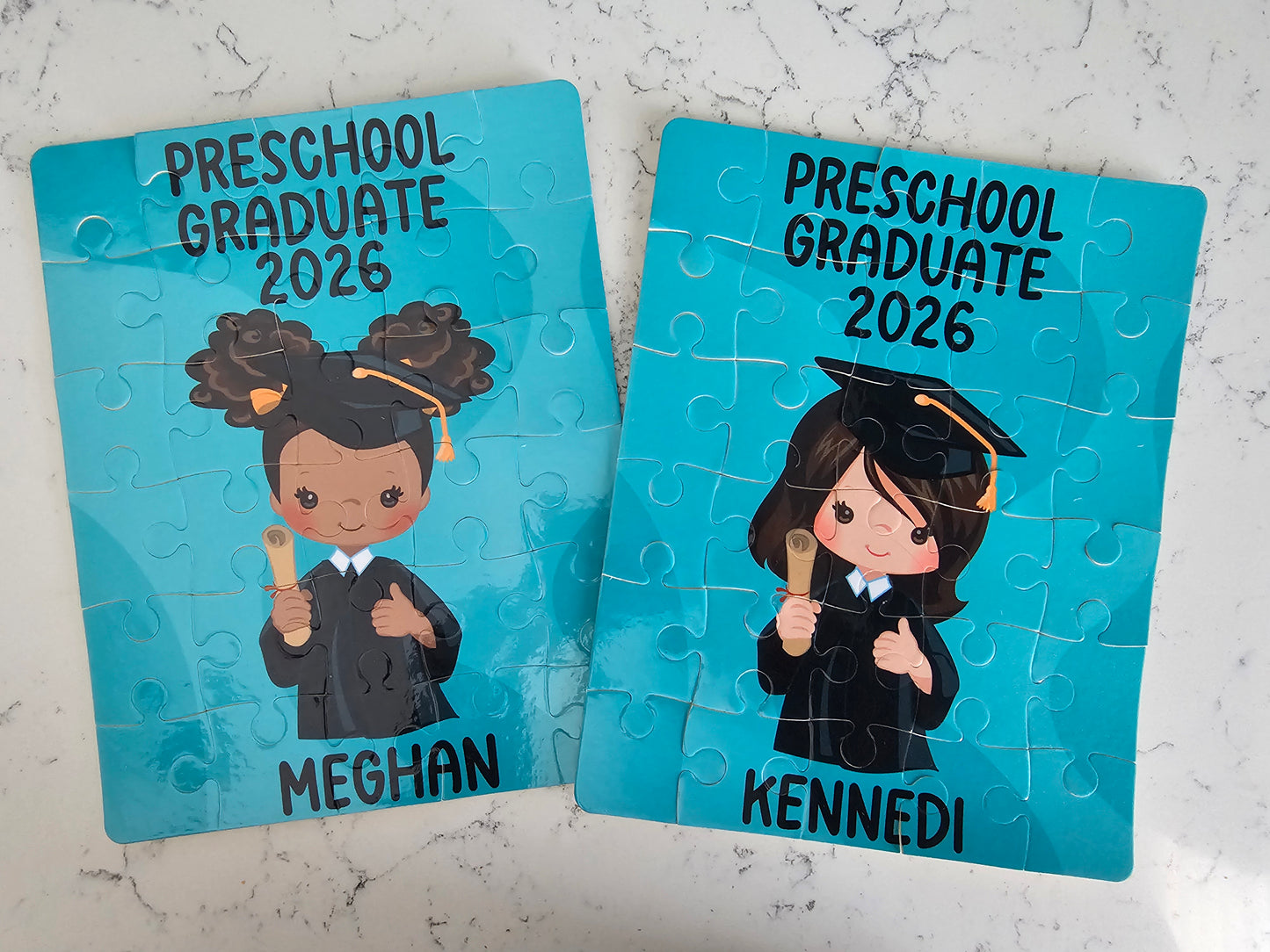 Preschool Graduation Girl Personalized Puzzle