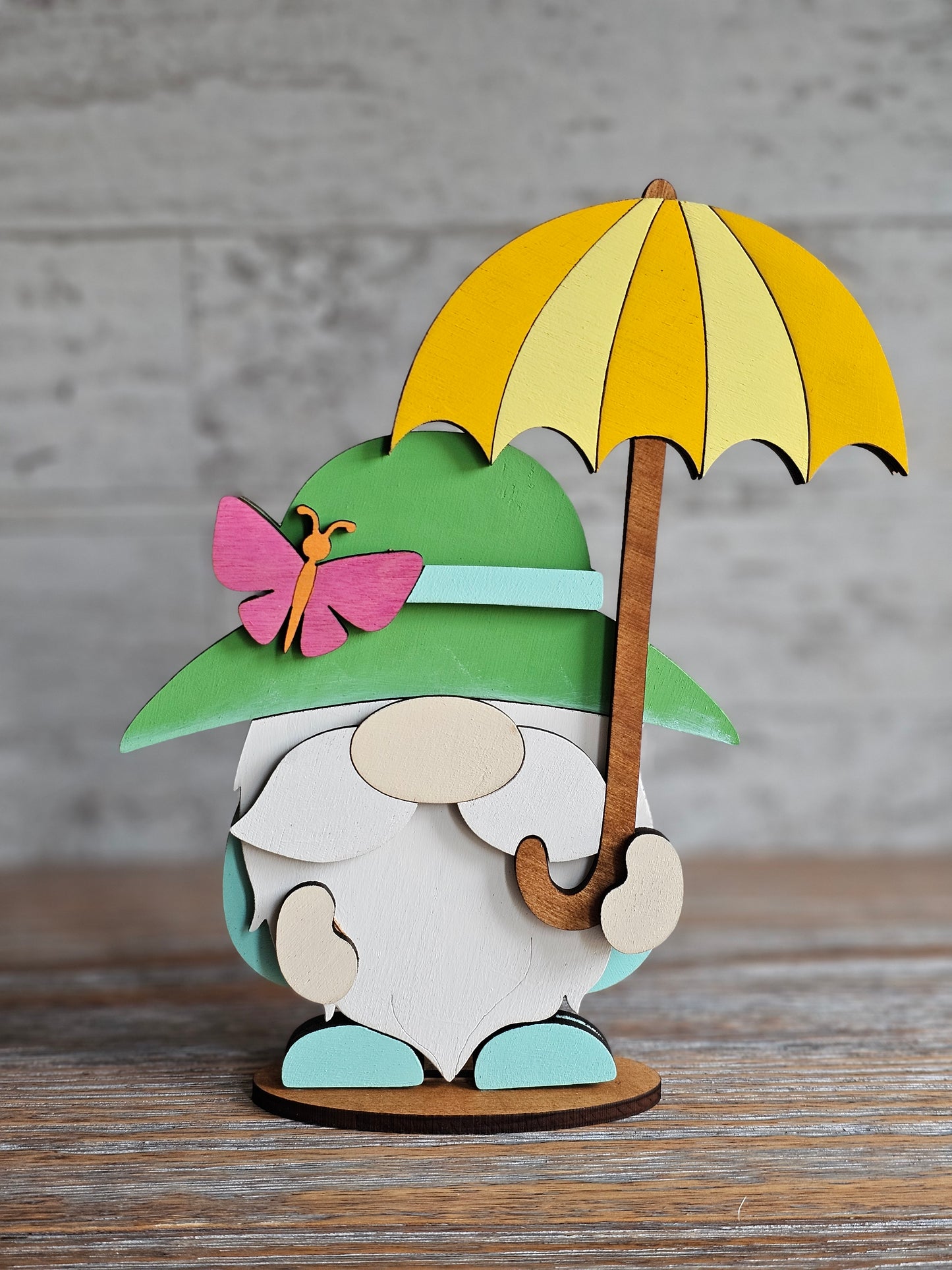 Spring Gnome with Umbrella