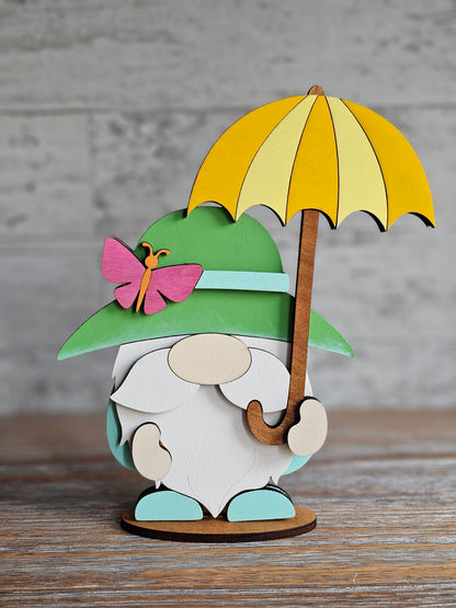 Spring Gnome with Umbrella