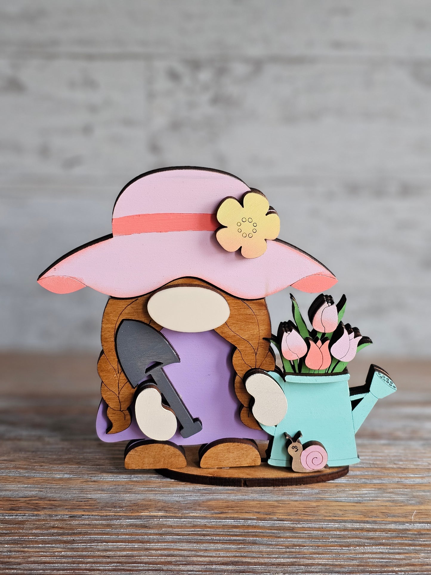 Spring Gardening Girl Gnome